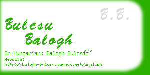 bulcsu balogh business card
